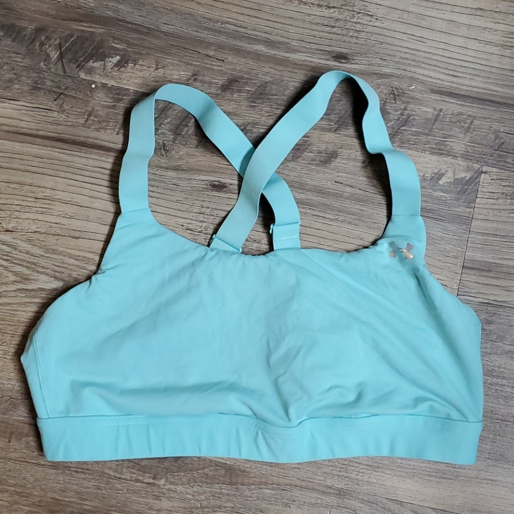 Light blue under armor bra